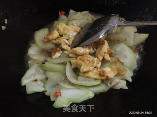 蒲瓜炒鸡蛋的做法步骤：8