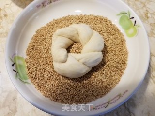 芝麻面包圈的做法步骤：13