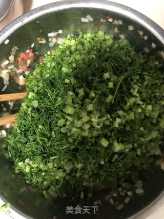 猪肉茴香馅饼的做法步骤：7