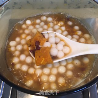 冰镇南瓜蜜豆小圆子的做法步骤：5