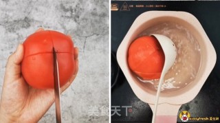 kiddyfresh鹿优鲜-鲜虾丝瓜烩饭的做法步骤：2