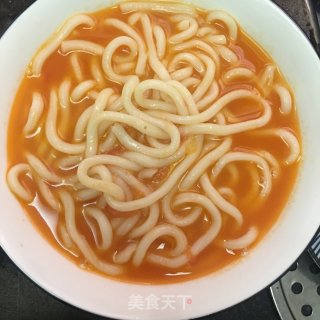 黑椒鸡腿肉番茄乌冬面的做法步骤：9