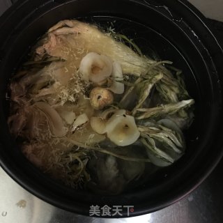 霸王花煲鸡汤的做法步骤：6