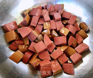 猪血炖豆腐#食物边角料做大餐#的做法步骤：4