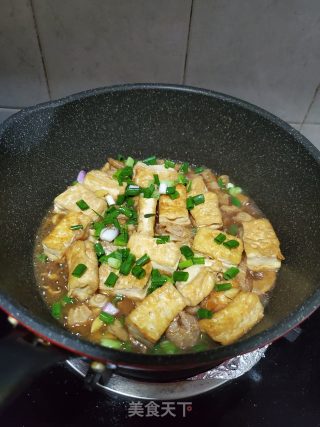 虾干焖豆腐的做法步骤：9