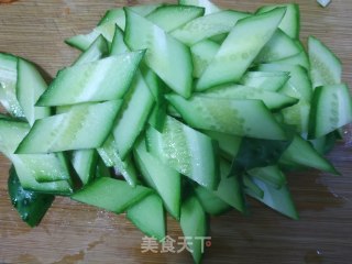 凉拌黄瓜腐竹的做法步骤：3