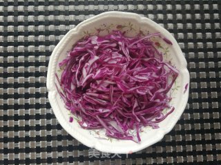 紫甘蓝苦菊鸡蛋沙拉的做法步骤：7
