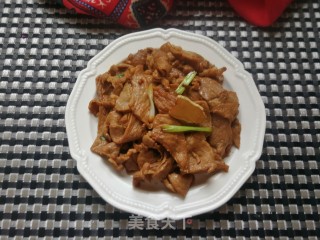 蚝油炒肉片的做法步骤：7
