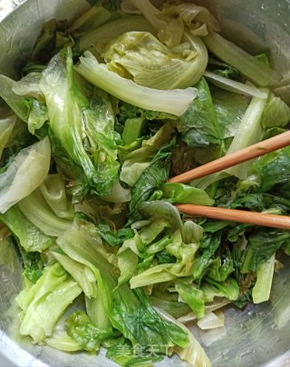 橄榄油蒜香生菜的做法步骤：4