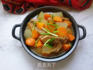 胡萝卜冬瓜炖猪颈骨的做法步骤：16