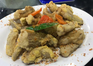 酥脆九肚鱼的做法步骤：7