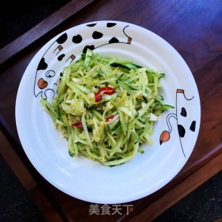 凉拌黄瓜丝的做法步骤：7