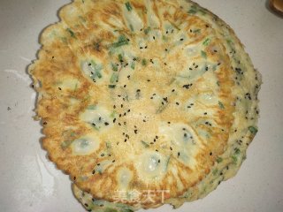 韭菜鸡蛋饼的做法步骤：7