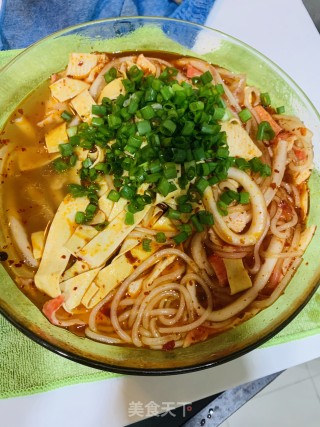 麻辣蟹肉土豆粉的做法步骤：10