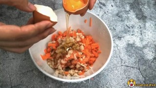 三文鱼蒸茄盒的做法步骤：7