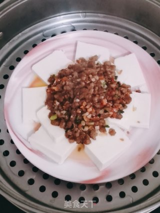 肉末蒸豆腐的做法步骤：6