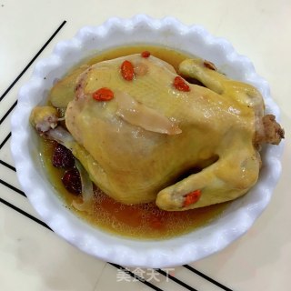 药膳蒸鸡的做法步骤：10