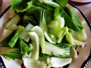 蟹味菇炒油菜的做法步骤：5