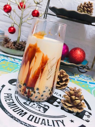 网红珍珠脏脏奶茶的做法步骤：8