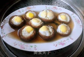 香菇蒸鹌鹑蛋的做法步骤：6