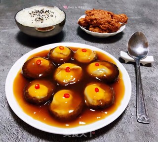 香菇蒸鹌鹑蛋的做法步骤：11