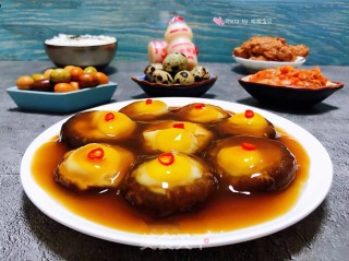 香菇蒸鹌鹑蛋的做法步骤：15