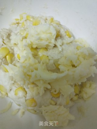 芝士玉米饼的做法步骤：4