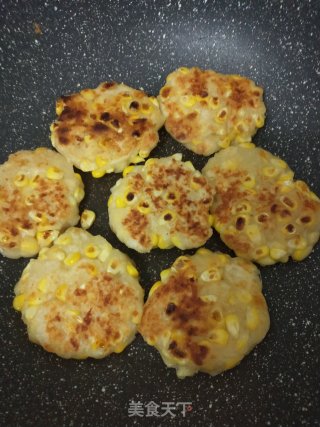 芝士玉米饼的做法步骤：6