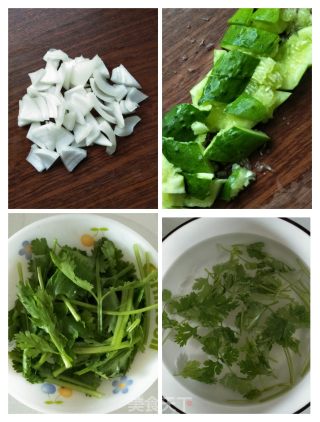 黄瓜洋葱凉拌双耳的做法步骤：4