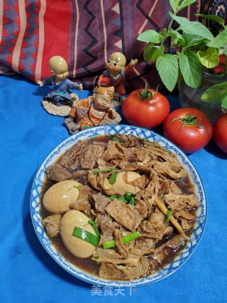 护心肉焖腐竹的做法步骤：9
