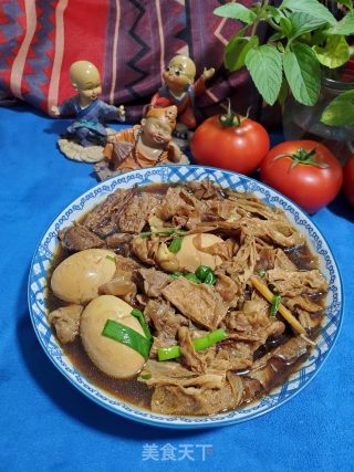 护心肉焖腐竹的做法步骤：10