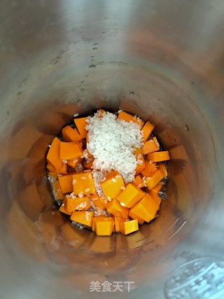南瓜米糊的做法步骤：1