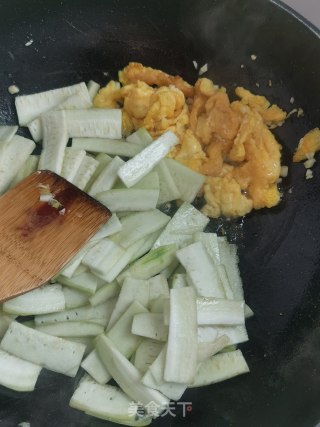 鸡蛋煮丝瓜的做法步骤：7
