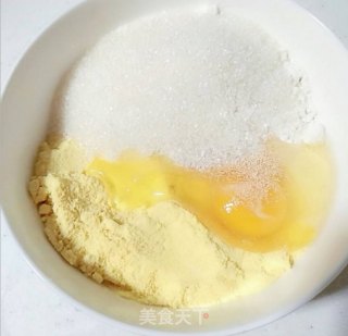 全麦玉米面小松饼的做法步骤：1