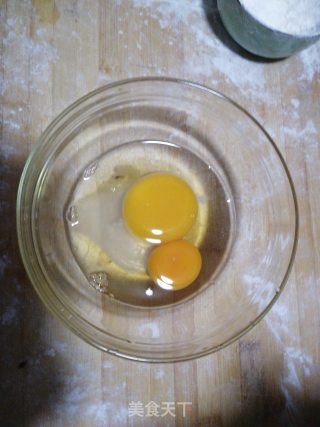 简单的鸡蛋面糊饼的做法步骤：1