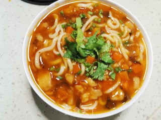 鱼羹面的做法步骤：7