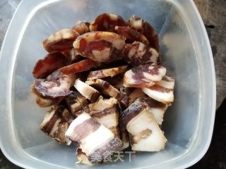 腊味炒四季豆的做法步骤：3