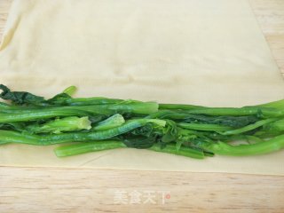 “ 食物边角料做大餐 ”菠菜干豆腐卷的做法步骤：5