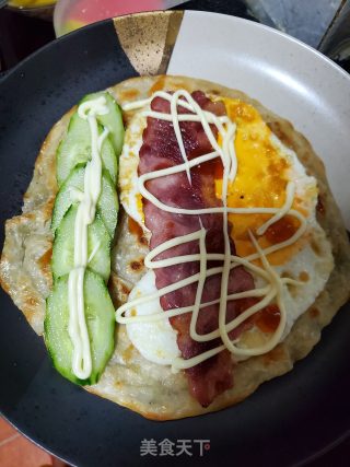 青瓜培根手抓饼的做法步骤：9