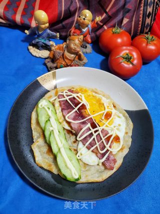 青瓜培根手抓饼的做法步骤：10