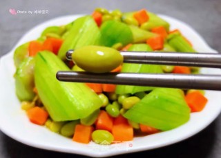 丝瓜炒毛豆#食物边角料做大餐#的做法步骤：13
