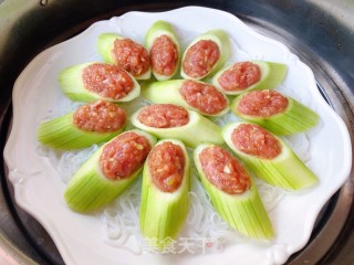 丝瓜酿肉#食物边角料做大餐#的做法步骤：8