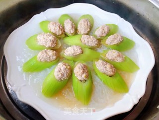 丝瓜酿肉#食物边角料做大餐#的做法步骤：9