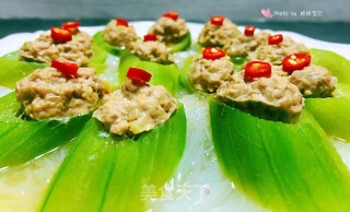丝瓜酿肉#食物边角料做大餐#的做法步骤：13