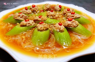 丝瓜酿肉#食物边角料做大餐#的做法步骤：16