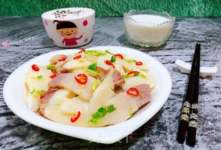 山药炒肉片#食物边角料做大餐#的做法步骤：12