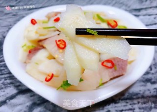 山药炒肉片#食物边角料做大餐#的做法步骤：13