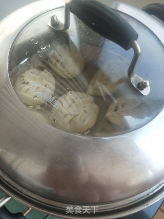 韭菜鸡蛋粉条素包子的做法步骤：9