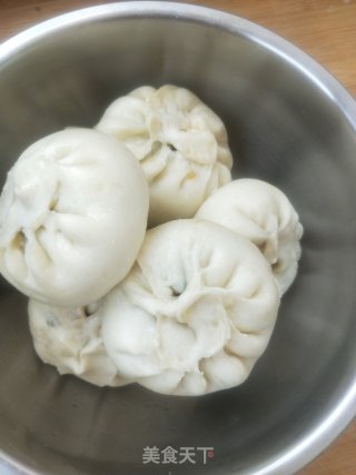 韭菜鸡蛋粉条素包子的做法步骤：10