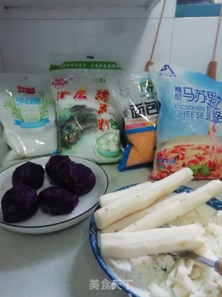 点心~紫薯芝士棒的做法步骤：2